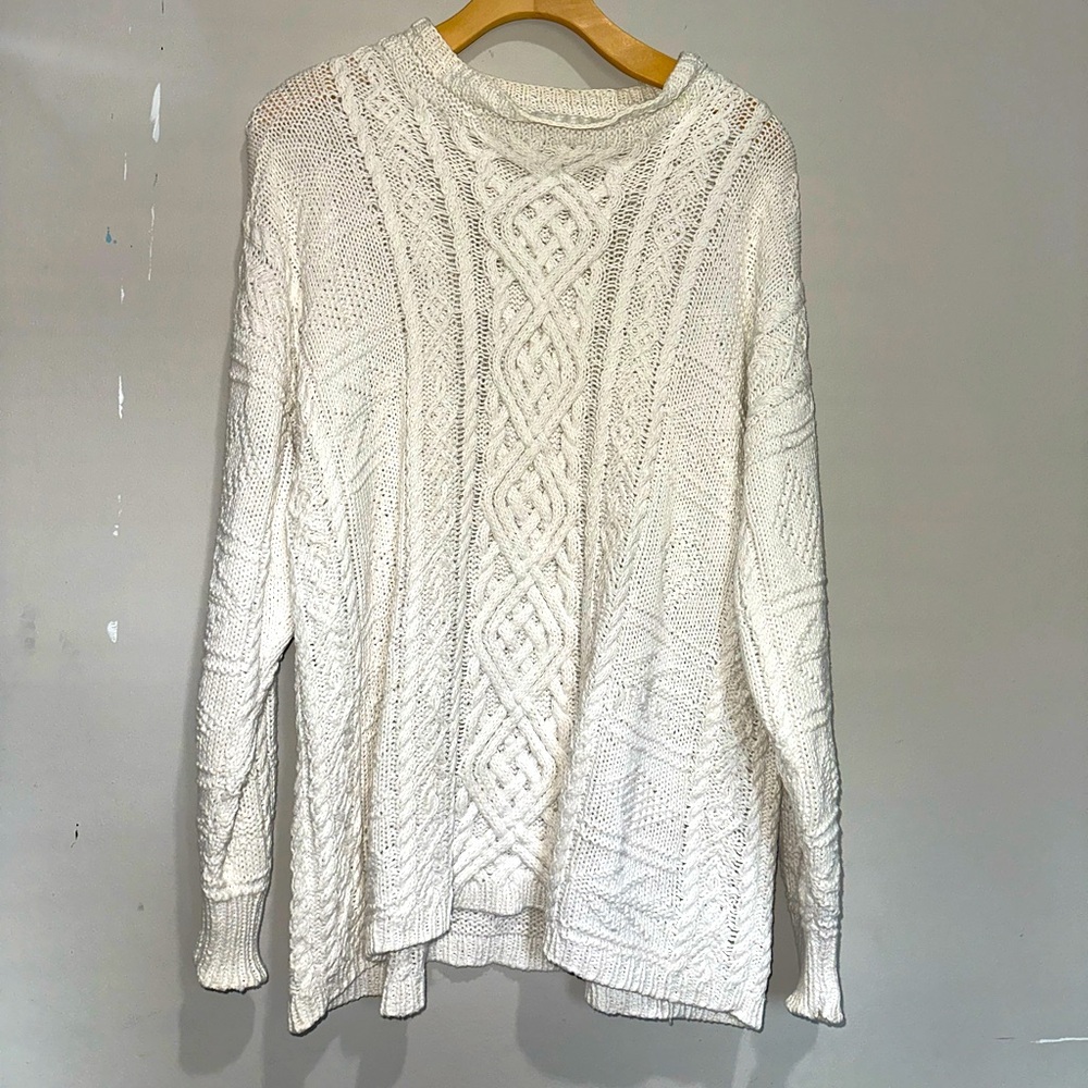 Handmade White Knit Sweater